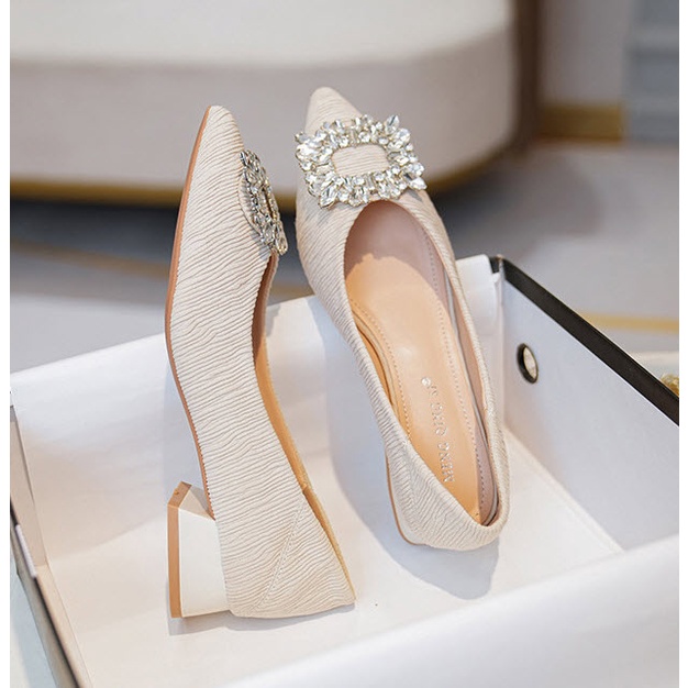 Giày búp bê phối nơ đính đá BIG SIZE _HÀNG CÓ SẴN SIZE