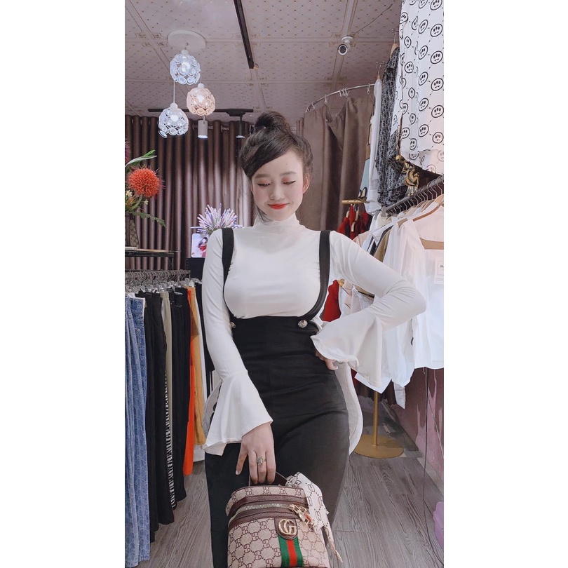 Set áo loe quần dài yếm