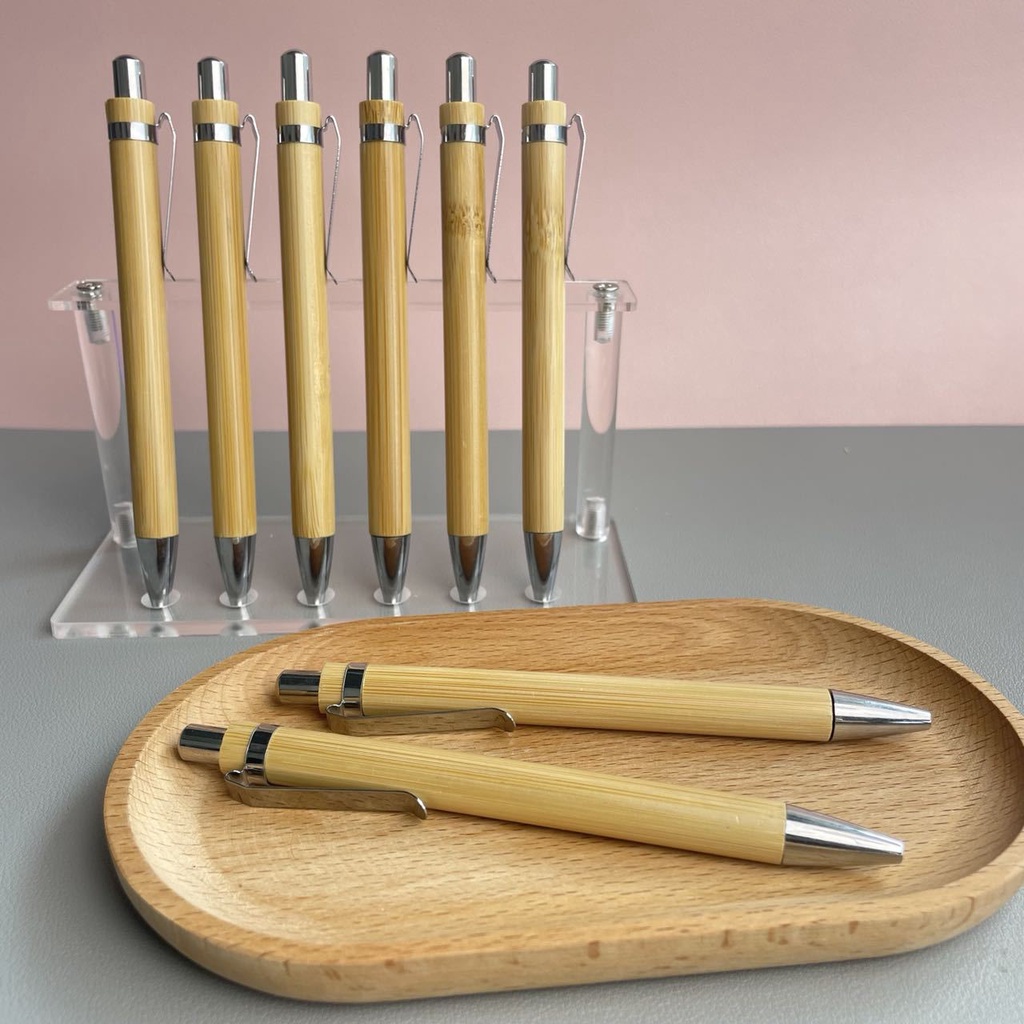 Bút Bi Mực Đen / Xanh Ngòi 1.0mm Có Thể Thu Gọn Tiện Dụng