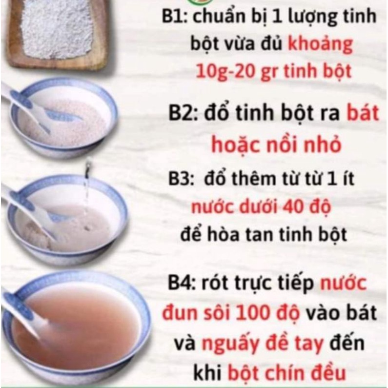 Tinh bột củ sen - HTX Sen Vàng TP