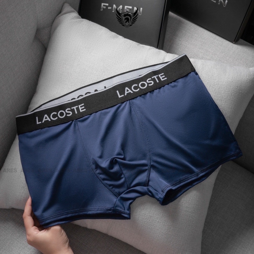Quần Lót Nam Latcoste Luxuryboxer chất vải thun lạnh cao cấp co giản 4 chiều ,quần sịp nam có size to (80-100kg)
