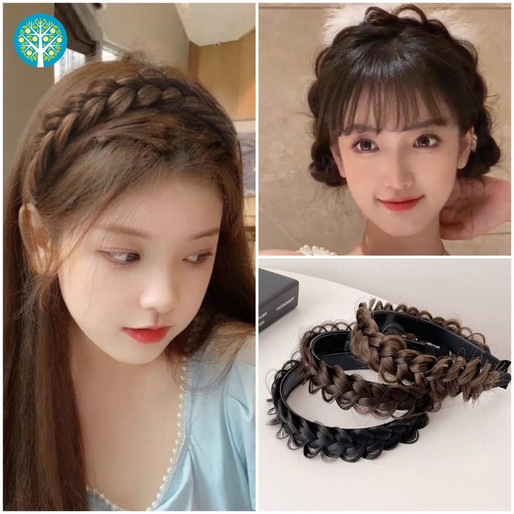 Cài Tóc Giả Thắt Bím Xương Cá Thời Trang Hàn Quốc Mới Cho Nữ