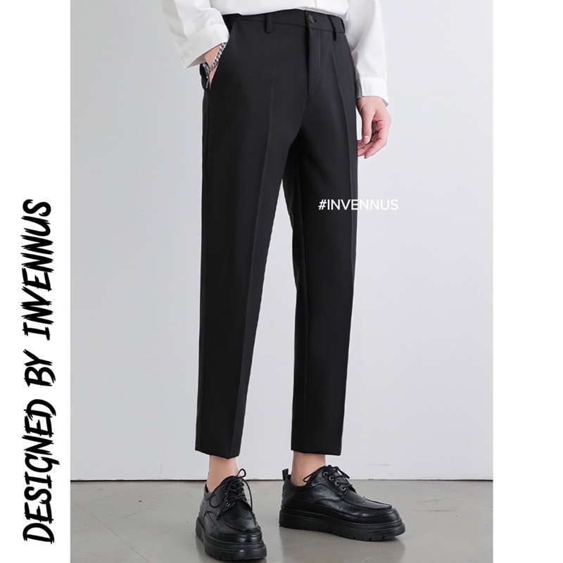 Quần tây nam cạp chun INVENNUS quần âu nam baggy phong cách hàn chất vải mềm mịn không nhăn không xù - MQ05