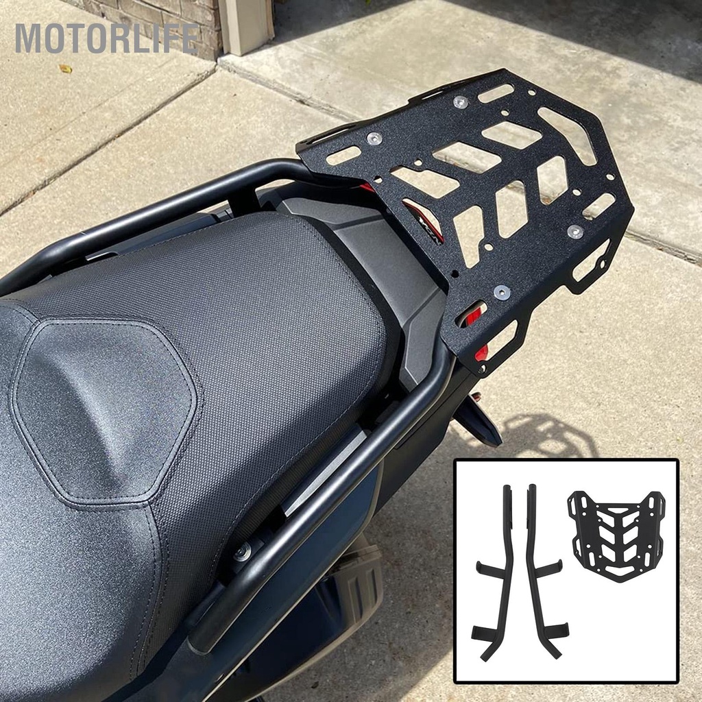 Motorlife Xe Máy Phía Sau Giá Để Hành Lý Sơn Đen Điều Trị Oxy Hóa Anốt Mạnh Mẽ Thay Thế Cho ADV150 2019‑2022