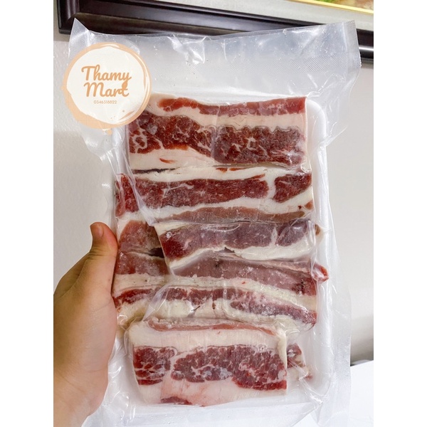 Ba Chỉ Bò Mỹ Khay 500g
