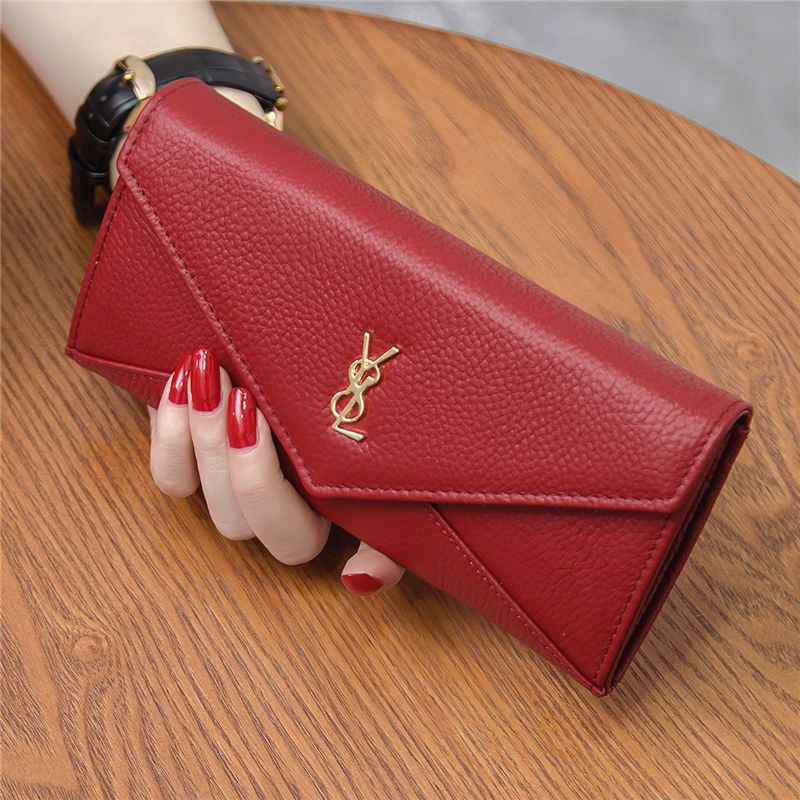 Ví Da Bò Dáng Dài Đa Năng Thời Trang Âu Mỹ Cao Cấp Cho Nữ