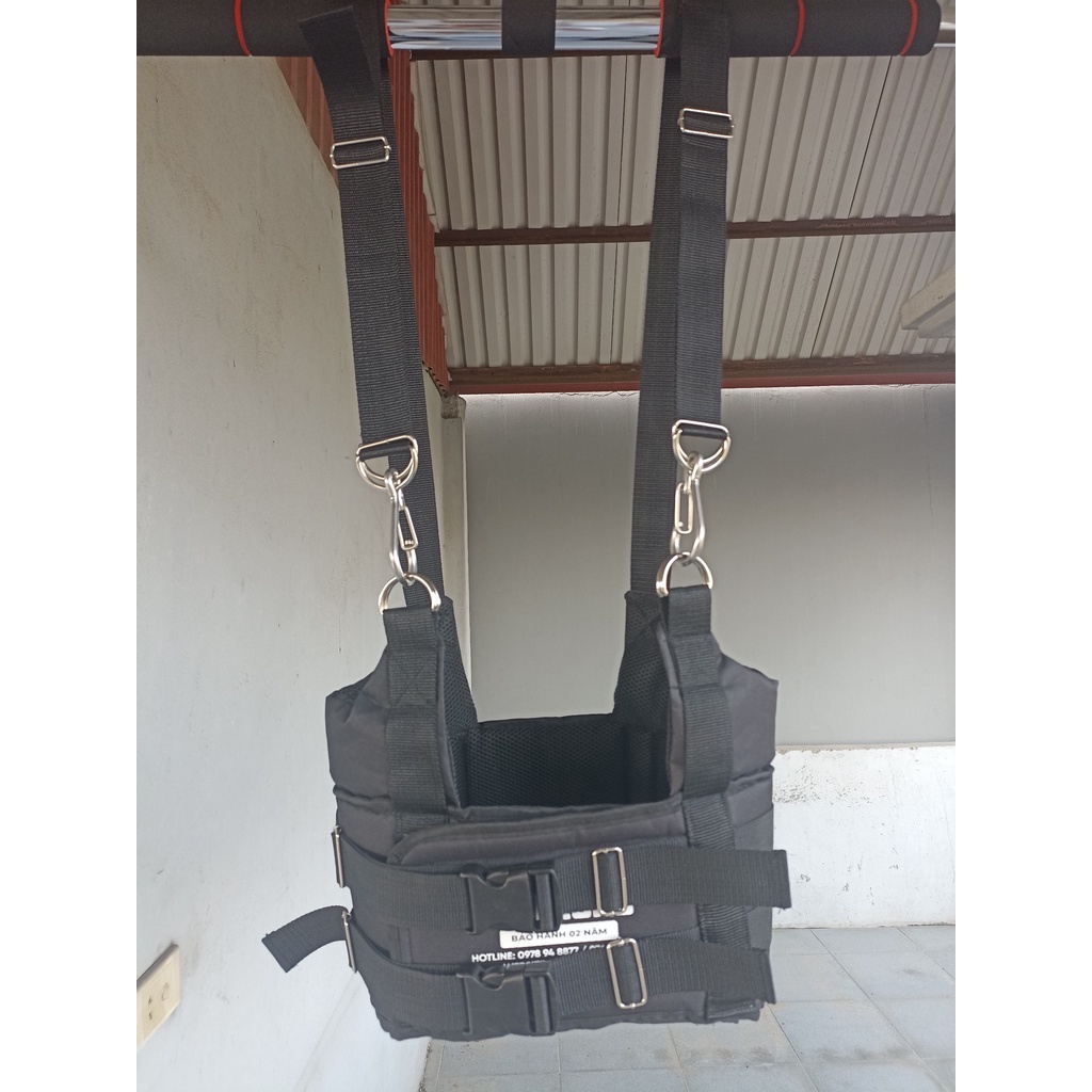 Đai treo xà kéo giãn cột sống + xà ngang
