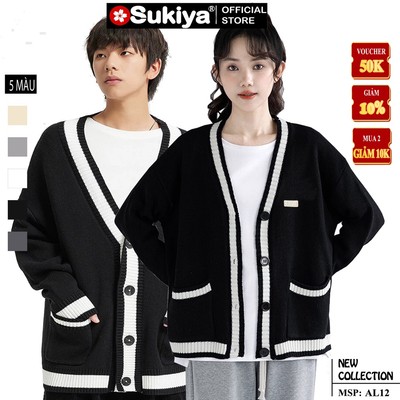 Áo Len Cardigan Nữ Form Rộng SUKIYA Chất Len Lông Cừu Mềm Mịn Hàng Cao Cấp AL53