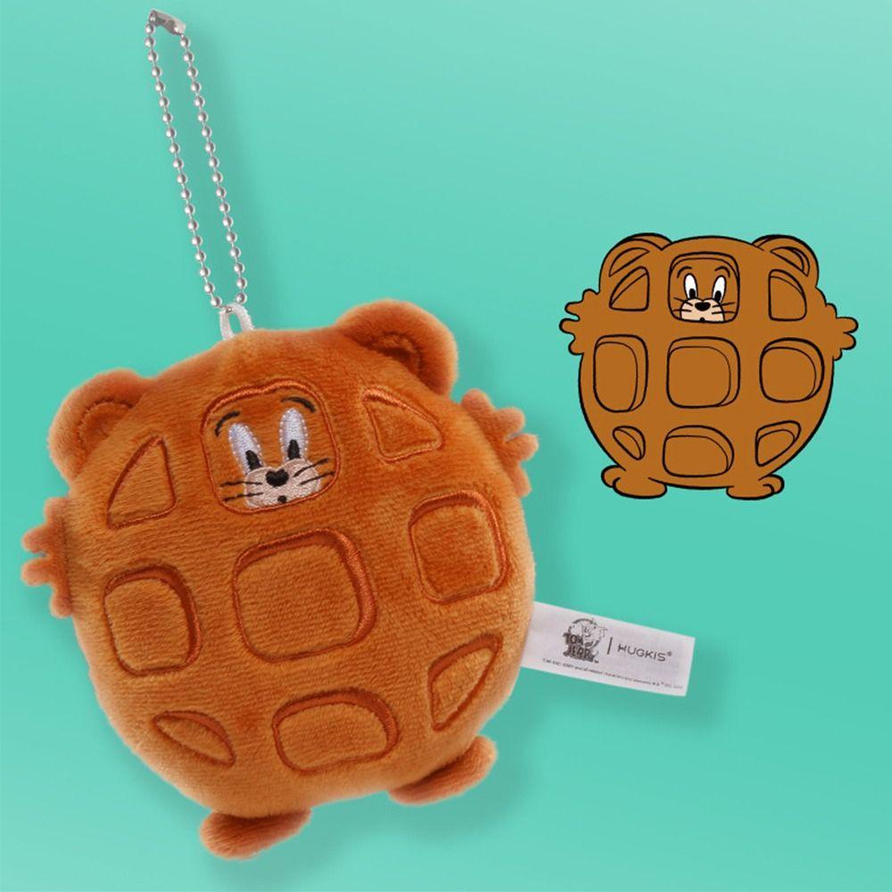 Móc Khóa Hình Búp Bê Hoạt Hình Nhồi Bông Phong Cách Hàn Quốc