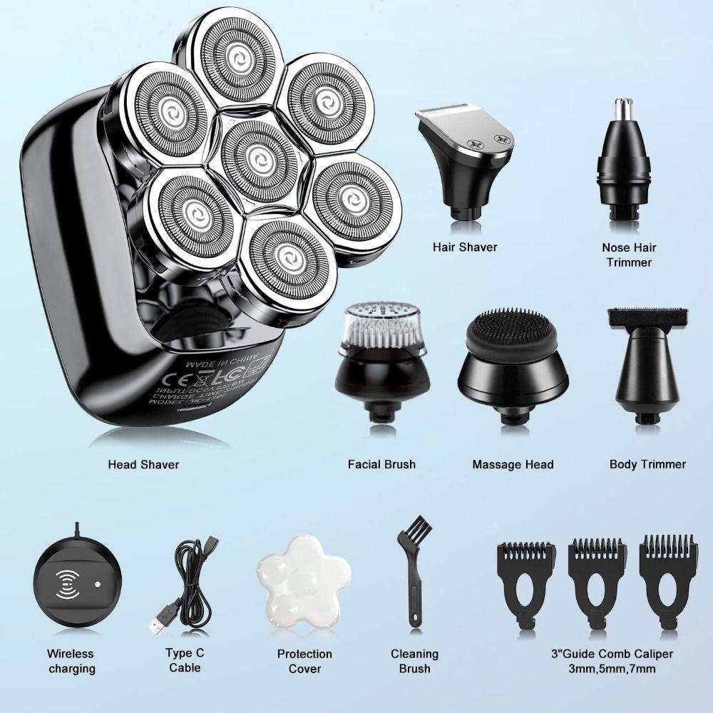 Máy Cạo Râu 7D Dạng Xoay Chống Thấm Nước Chất Lượng Cao