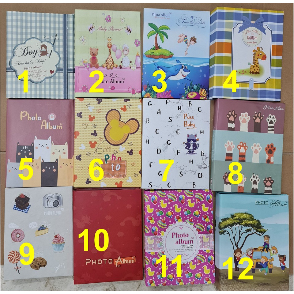 Album 100 ảnh 15x21 bìa cứng hoa văn, màu khách chọn inbox nhé