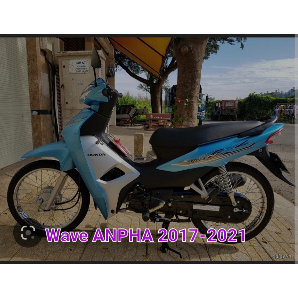 Ốp dè INOX xe máy Wave ANPHA 2017 đến 2023 + tặng kèm 1tem logo Titan HONDDA giá 1 bộ tại xưởng INOX Vũ