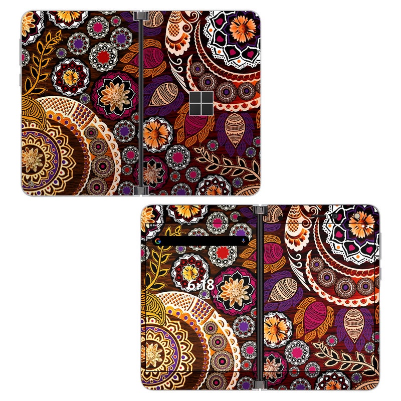 Skin decal dán Surface Duo mẫu Autumn Mehndi (đã cắt sẵn, dễ dán)