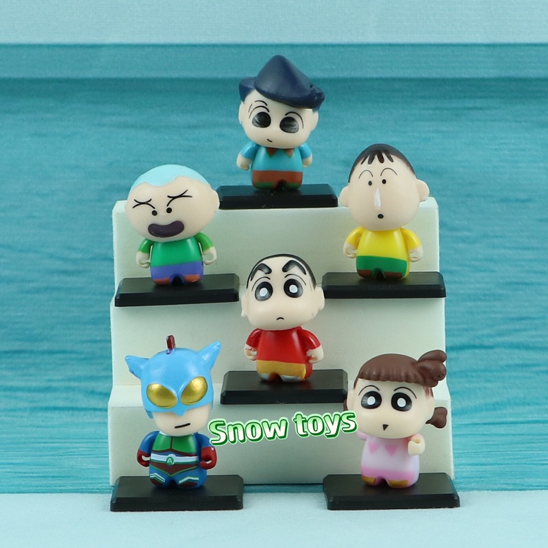 Mô hình Shin Cậu bé bút chì - Set Shin - Shinnosuke - Nohara Shinosuke Kazama Toru Sakurada Nene Sato Masao Bo - Cao 3cm