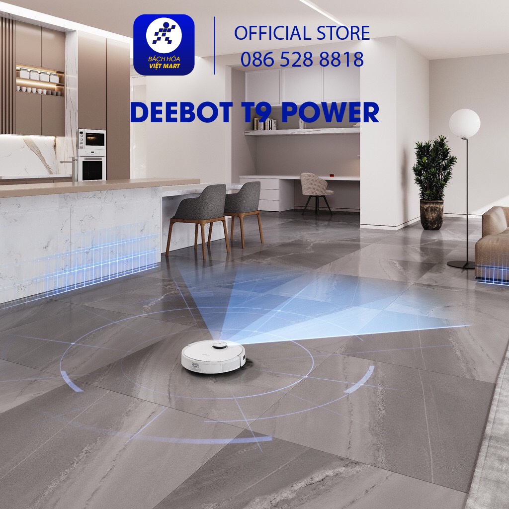 Robot hút bụi lau nhà Ecovacs Deebot T9 Power chính hãng