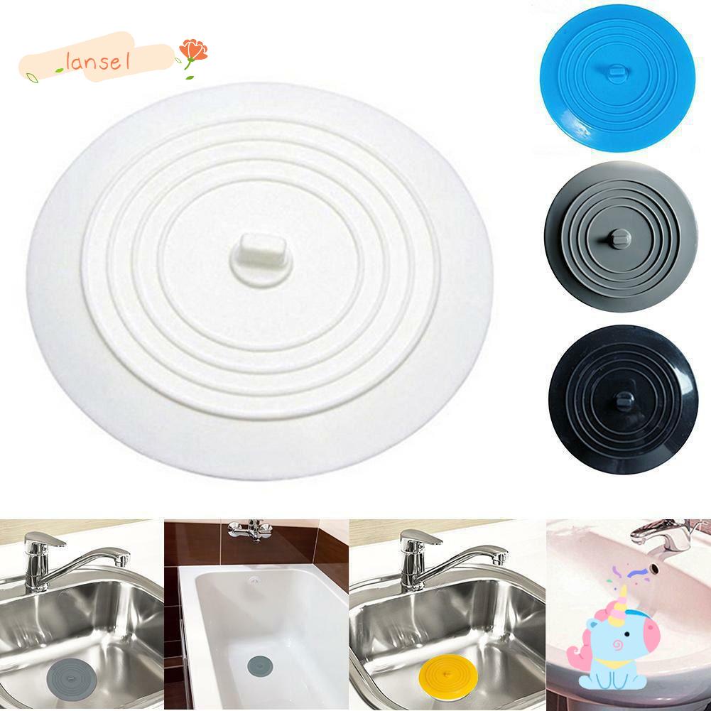 Nắp Đậy Cống Thoát Nước Bồn Rửa Chén Hình Tròn Cỡ Lớn Bằng Silicone 15cm Chống Rò Rỉ