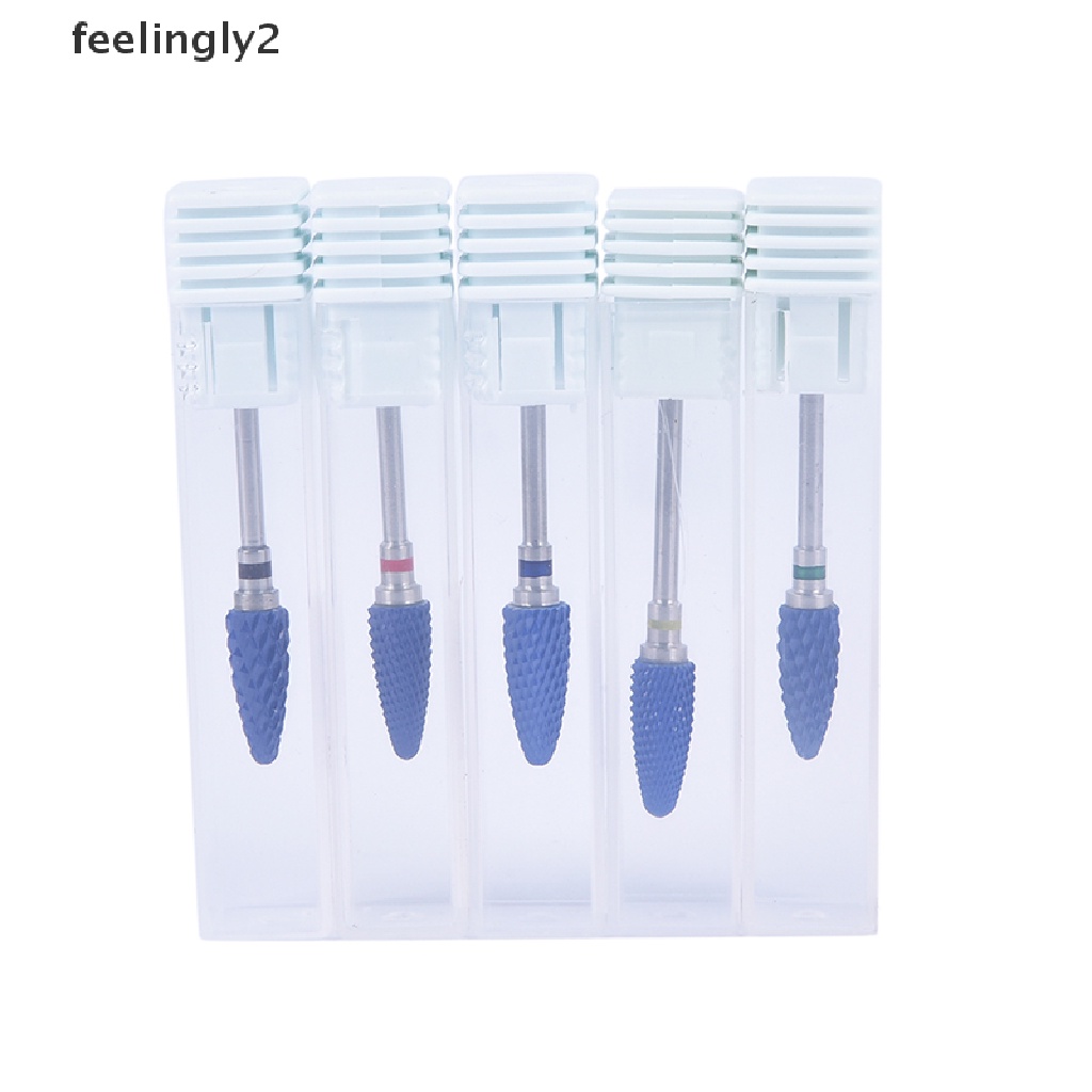 1 Đầu Mài Móng Tay Bằng Sứ Màu Xanh Dương