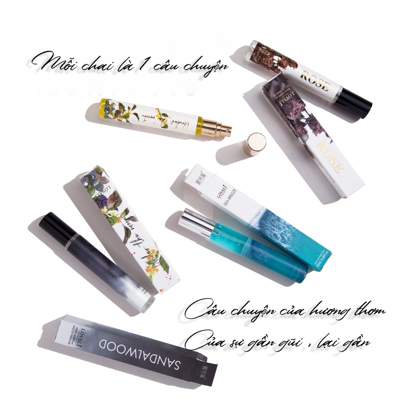Nước hoa nam, nữ LOVALI 4-5h lưu hương chính hãng dịu nhẹ, cuốn hút cho học sinh, sinh viên 20ml LK03