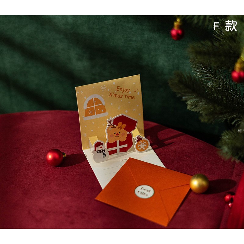 Thiệp Giáng Sinh 3D nhiều mẫu xinh xắn