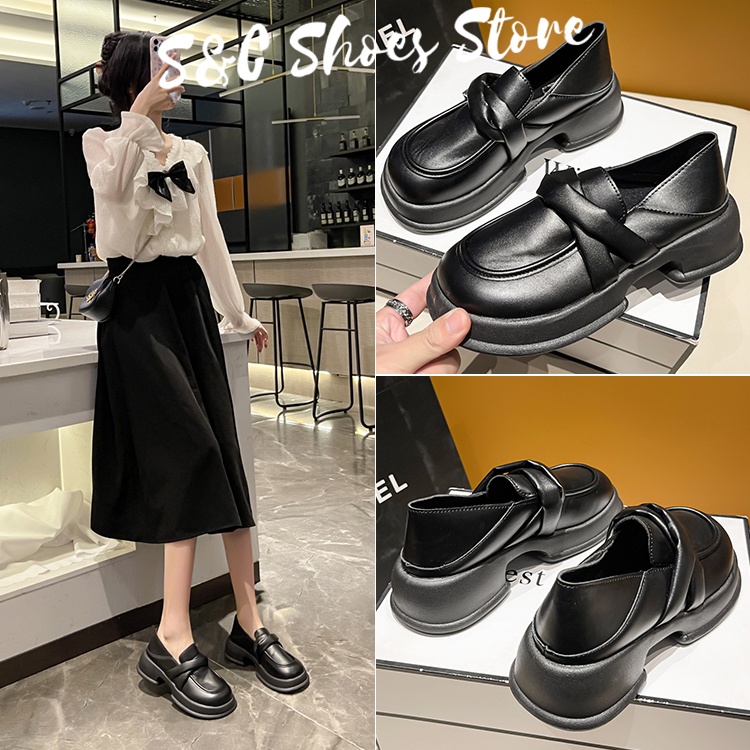 Giày Mary Jane Bằng Da Oxford Phong Cách Anh Quốc Chất Lượng Cao Thời Trang Dành Cho Nữ
