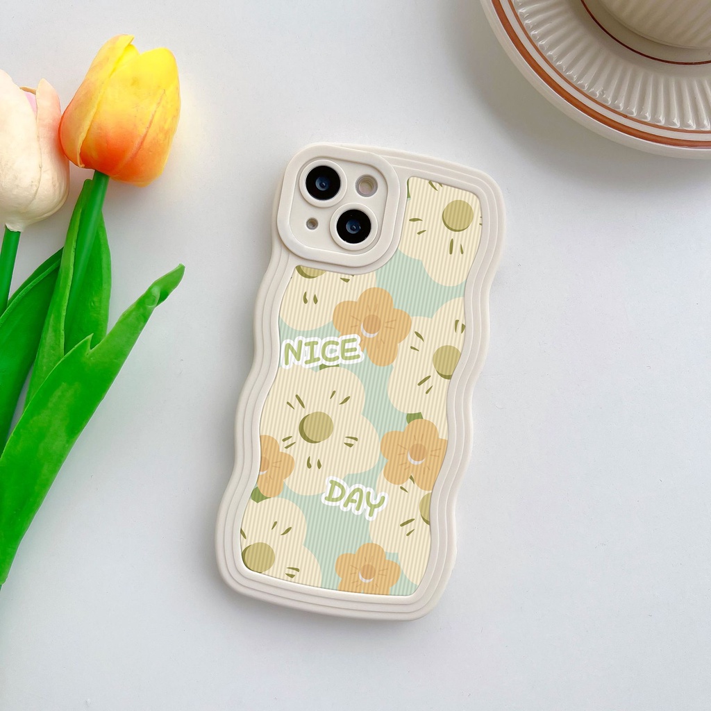 Ốp Điện Thoại TPU Mềm Chống Rơi / Dấu Vân Tay Họa Tiết Hoa Cho iPhone 7 8 Plus 11 14 12 13 Pro Max XR 6 6s 14 Plus X XS Max SE 2020