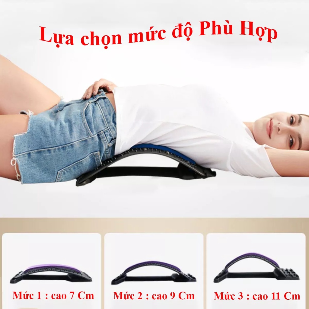 Khung massage lưng hỗ trợ tập lưng, mát xa lưng điều trị - Khung nắn chỉnh cột sống lưng, hỗ trợ điều trị thoát vị đĩa đ
