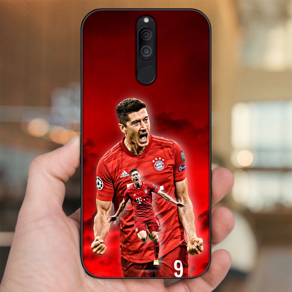 Ốp lưng Huawei Nova 2i viền đen in hình Lewandowski Barcelona Bayern Munich
