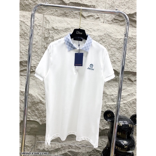 Áo Polo LV phối cổ kẻ caro bản Supper hàng QC cao cấp ( chuẩn hình ảnh 100%)