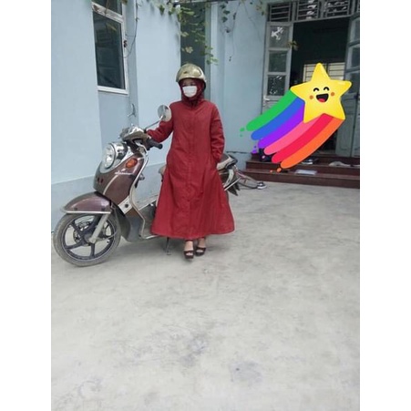 Áo gió choàng dáng dài đi đường thu đông