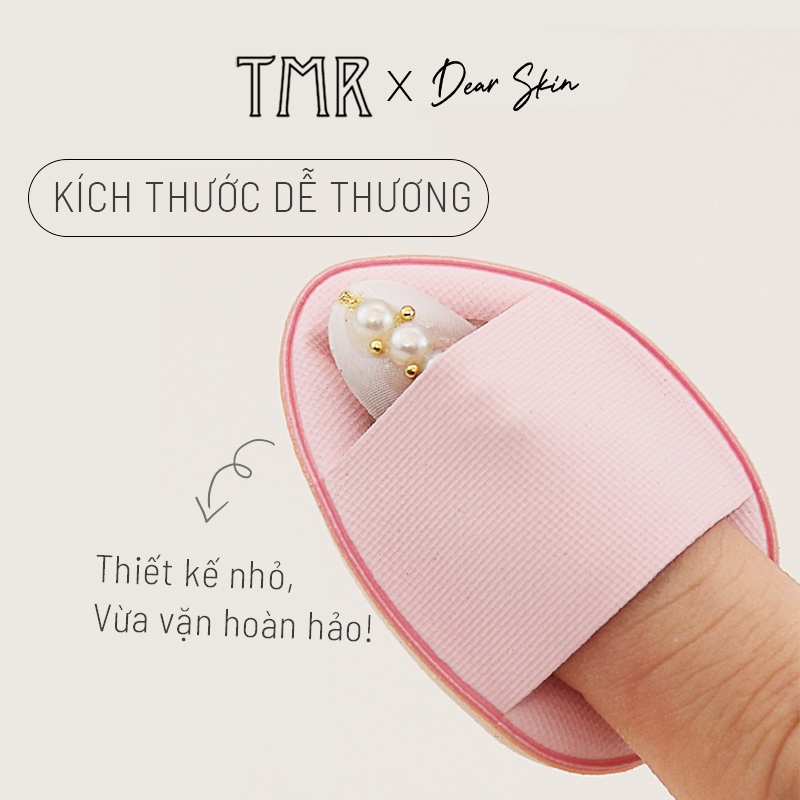 Mút Trang Điểm Mini Finger Puff TMR Mút Tán Kem Nền, Kem Che Khuyết, Cushion