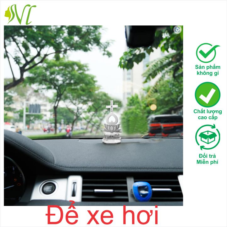 Mặt dây chuyền phong thuỷ treo nhà treo xe hơi Thiên Tâm Đạo Người Đẹp Vì Lụa không đen xài nước tốt