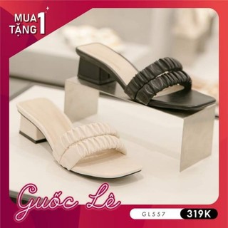Giày dép nữ gót vuông 3p quai 2 nhún big size
