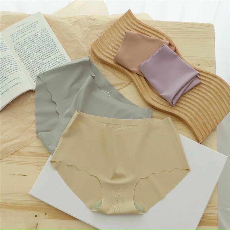 Combo 10 quần lót su không đường may có đáy kháng khuẩn màu pastel nhẹ nhàng freesize từ 50-60kg