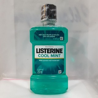 Nước súc miệng Listerine Cool Mint chai 250ml