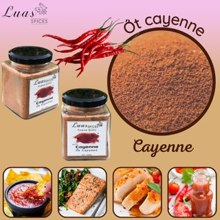 Bột ớt cay cayenne - cayenne pepper - lọ thủy tinh 200ml - gia vị chuẩn á âu