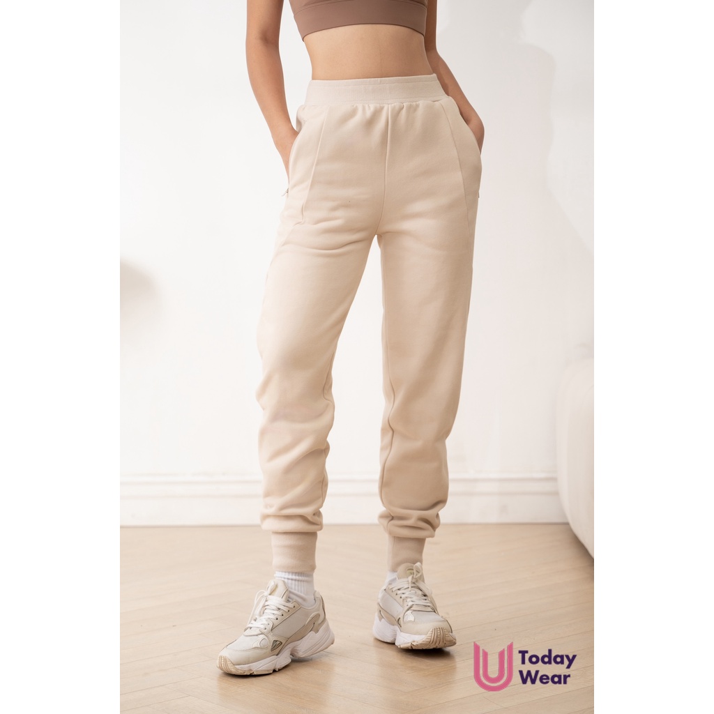 Quần nỉ bông Neutral jogger chống gió, giữ ấm Today U Wear