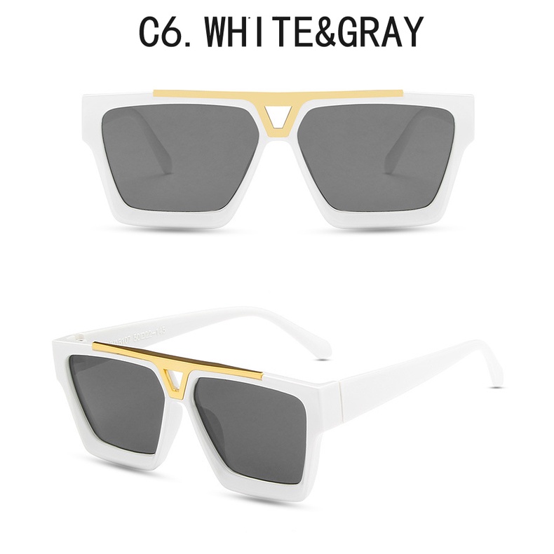 Kính mát SAMJUNE gọng vuông phong cách cổ điển sang trọng thời trang dành cho nam