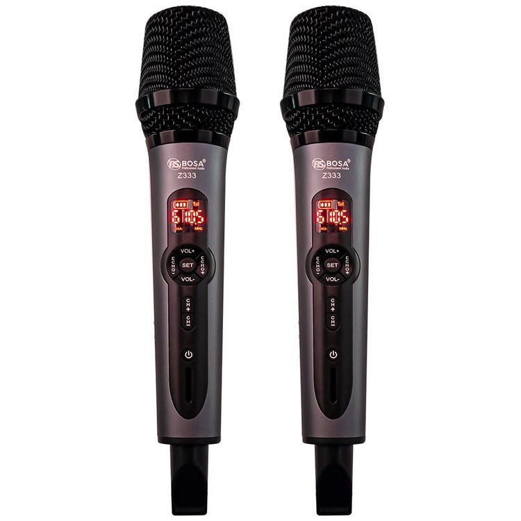 Micro không dây đa năng Bosa Z333, Z666 echo, chỉnh âm lượng dành cho loa bluetooth, loa bose s1 pro, amply
