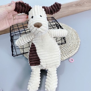 Gấu bông cừu trắng thú bông cầm tay cho bé khỉ, voi, cáo, thỏ, tê giác, chó, vịt