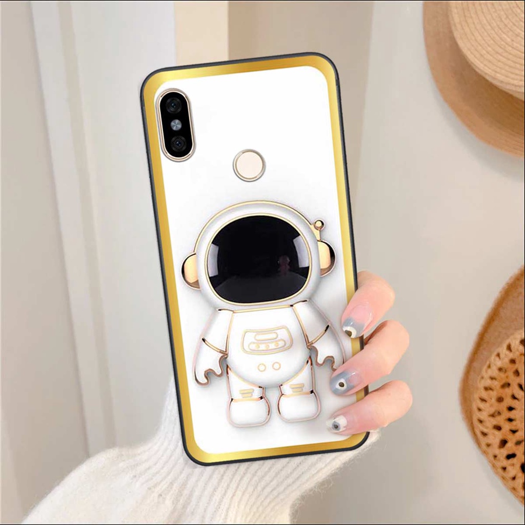 Ốp lưng Xiaomi Redmi Note 5 / Note 6 in hình hiệu ứng 3D phi hành gia robot đáng yêu, ốp rẻ đẹp