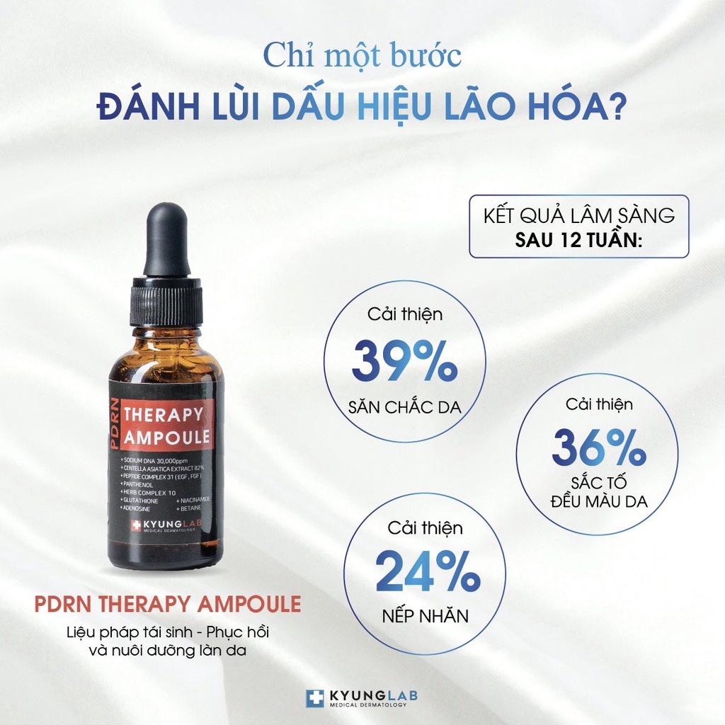 Serum tế bào gốc KyungLab PDRN Therapy Ampoule phục hồi chống lão hóa da 30ml