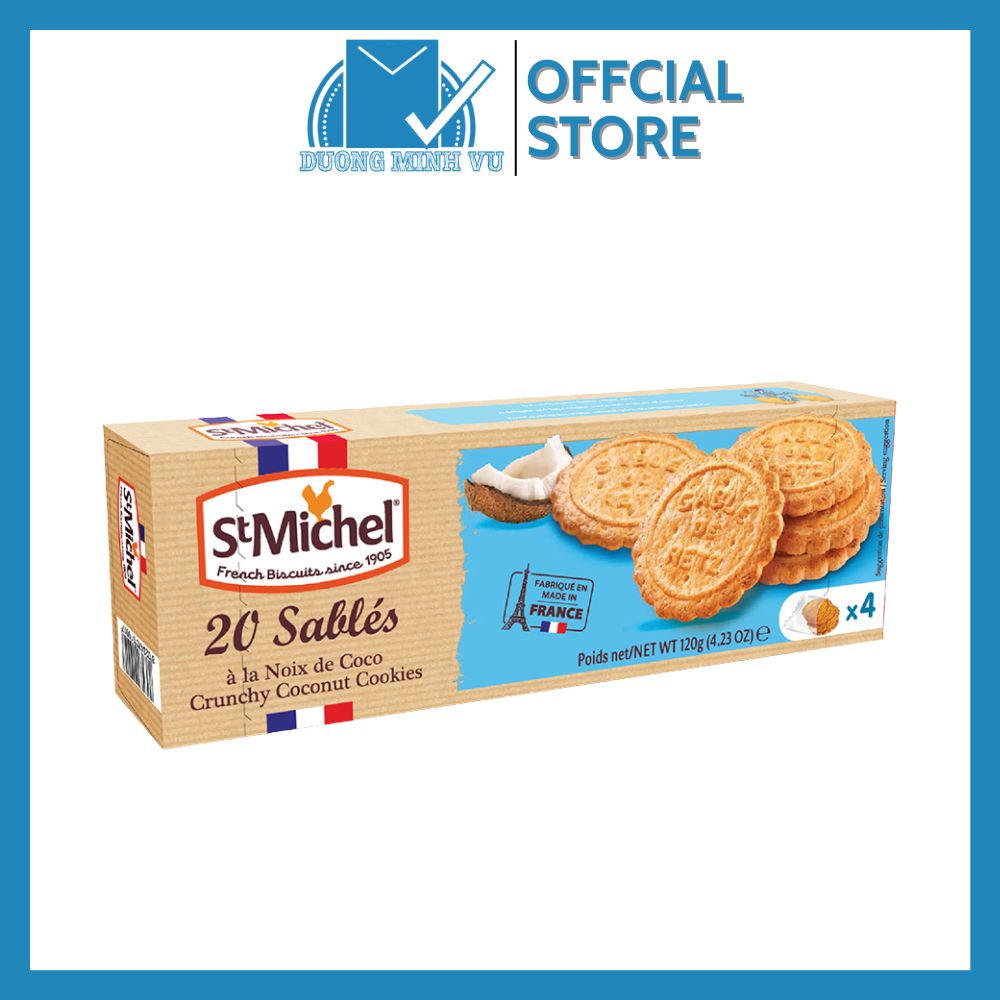 Bánh quy bơ st michel sablés dừa 120g - ảnh sản phẩm 1