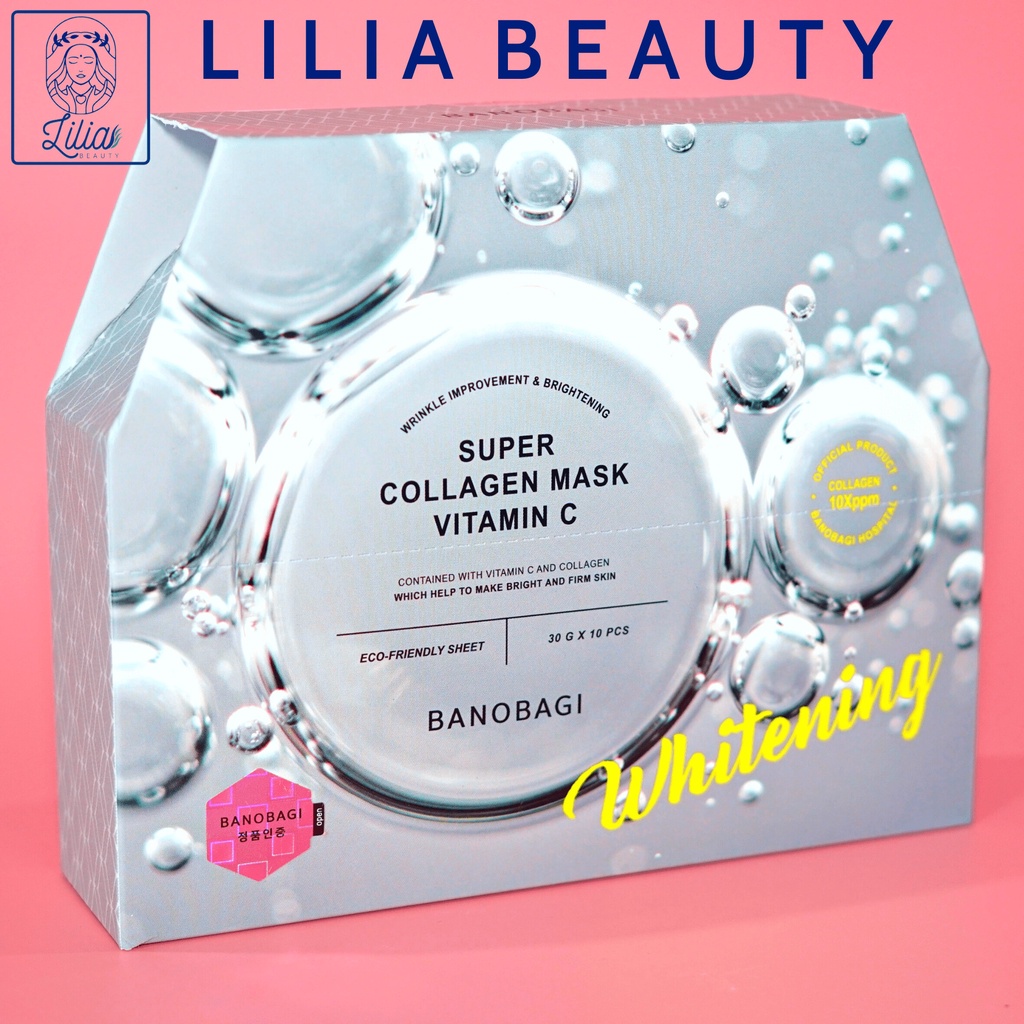 Mặt Nạ Giấy Cao Cấp Banobagi Super Collagen-Hộp 10 miếng riêng