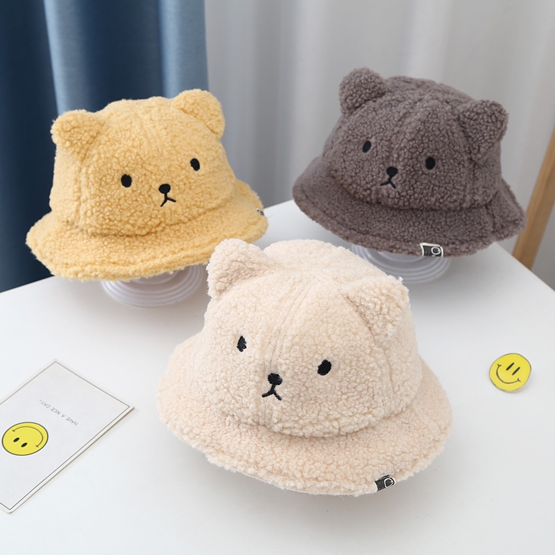 Nón Tai Bèo Phủ Lông Dày Dặn Phong Cách Hàn Quốc Thời Trang Thu Đông Cho Bé Trai Và Gái