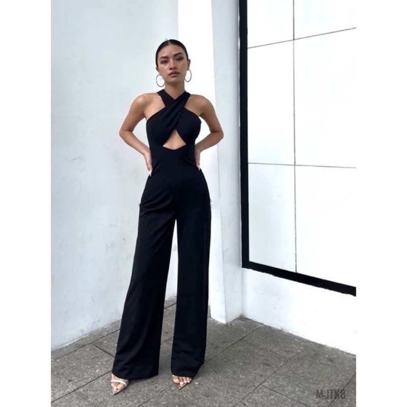Jumsuits Trơn Ống Suông Siêu Hack Dáng Cực Sang Dress ZaNy