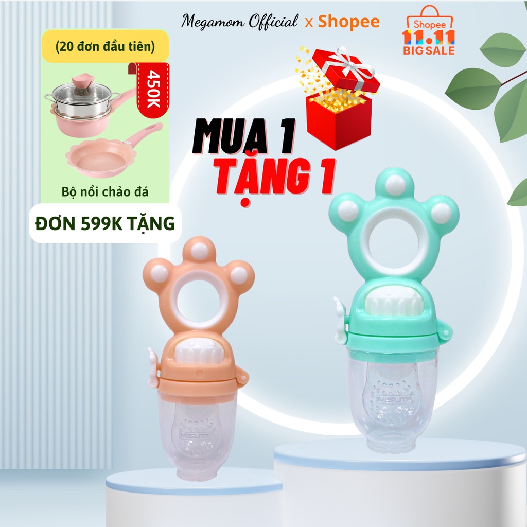 Túi Nhai Ăn Dặm, Túi Nhai Chống Hóc Tập Nhai Cho Bé Từ 6 Tháng Tuổi