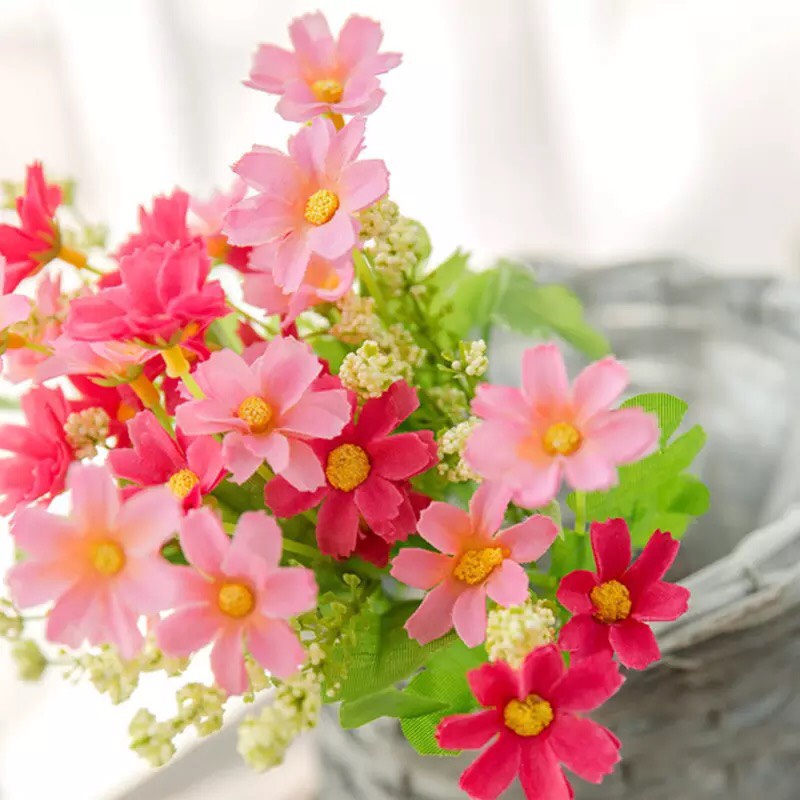 Cành hoa cánhén 28 bông nhiều màu sắc xinh xắn
