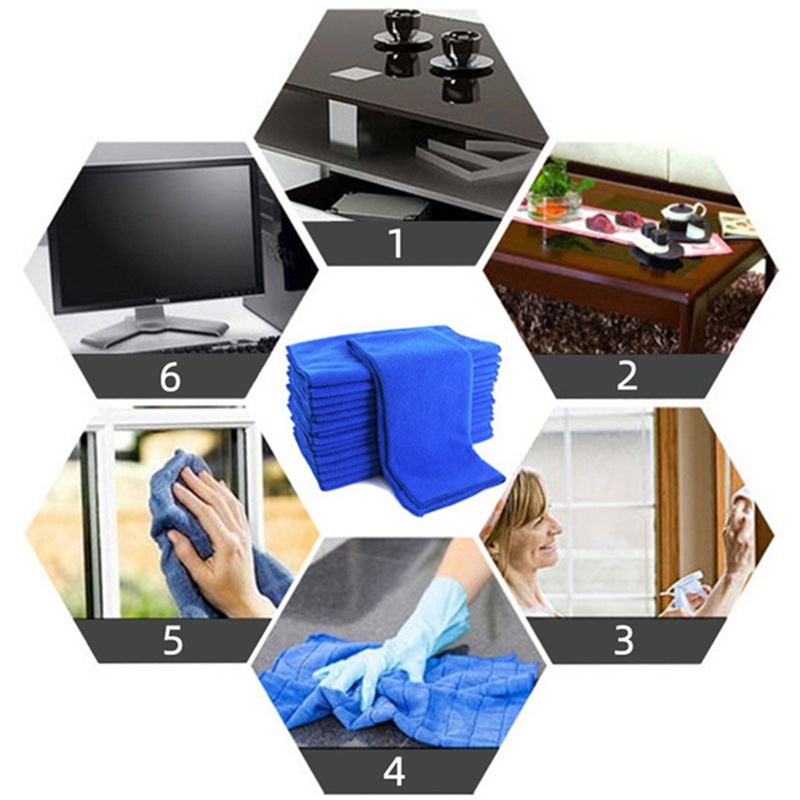 1 Khăn Lau Xe Hơi Mềm Mại Kích Thước 30x30cm