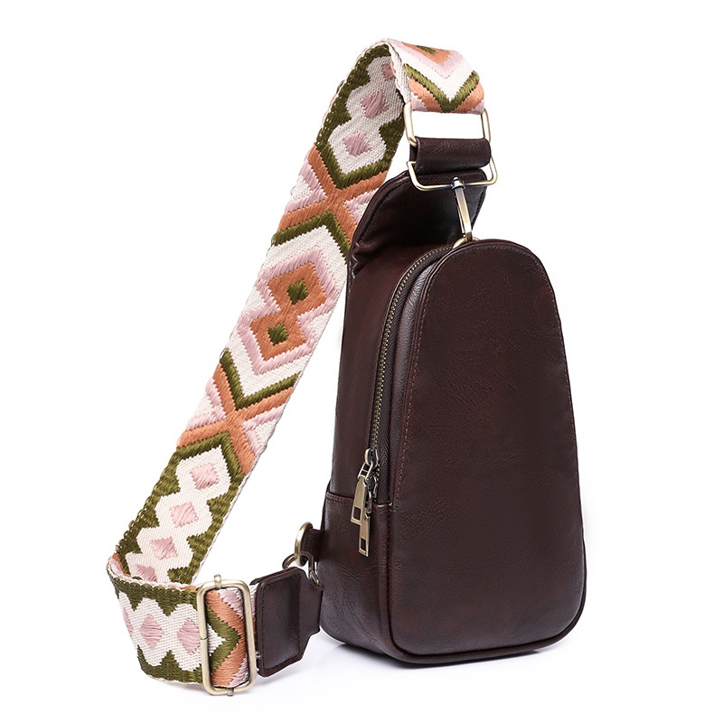 Túi Da pu Đeo Chéo Bản Rộng Thời Trang Cho Nữ