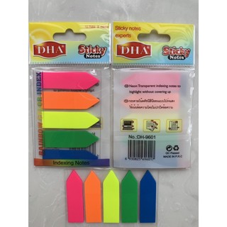 Giấy note ký - phân trang 5 màu mũi tên